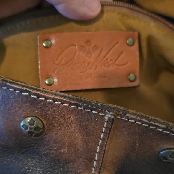 Patricia Nash Distressed Brown Leather Tote - Picture 11 of 13